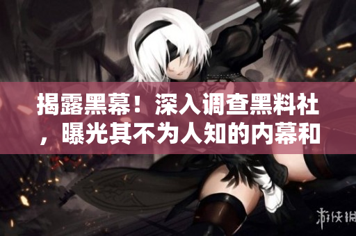 揭露黑幕！深入調(diào)查黑料社，曝光其不為人知的內(nèi)幕和邪惡業(yè)務(wù)