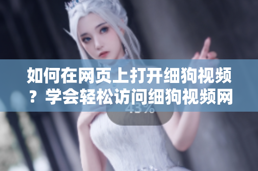 如何在網(wǎng)頁(yè)上打開(kāi)細(xì)狗視頻？學(xué)會(huì)輕松訪問(wèn)細(xì)狗視頻網(wǎng)頁(yè)版教程