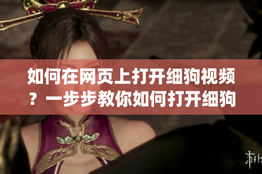如何在網(wǎng)頁(yè)上打開細(xì)狗視頻？一步步教你如何打開細(xì)狗視頻網(wǎng)頁(yè)版(1)
