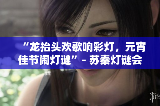 “龍?zhí)ь^歡歌響彩燈，元宵佳節(jié)鬧燈謎”- 蘇秦燈謎會