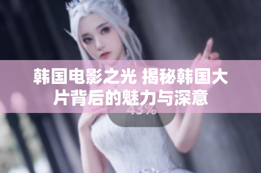 韓國電影之光 揭秘韓國大片背后的魅力與深意