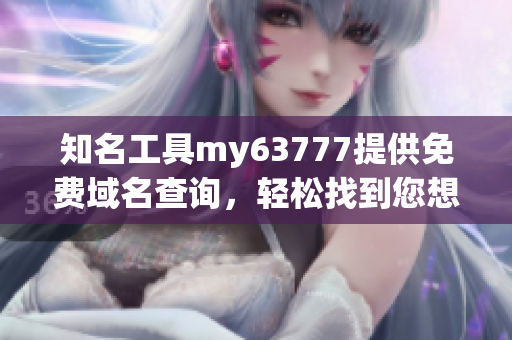 知名工具my63777提供免費(fèi)域名查詢，輕松找到您想要的域名！