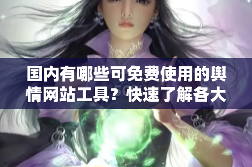 國內(nèi)有哪些可免費(fèi)使用的輿情網(wǎng)站工具？快速了解各大軟件及其優(yōu)勢