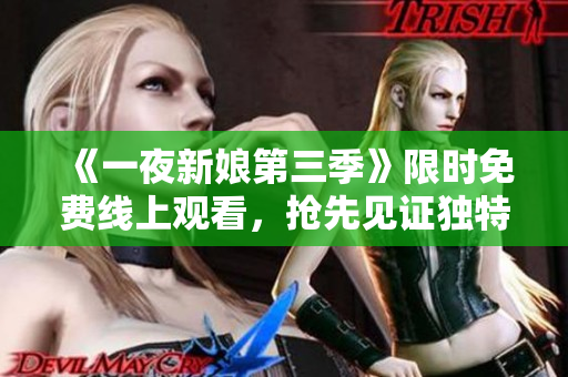 《一夜新娘第三季》限時免費線上觀看，搶先見證獨特婚禮風(fēng)格！