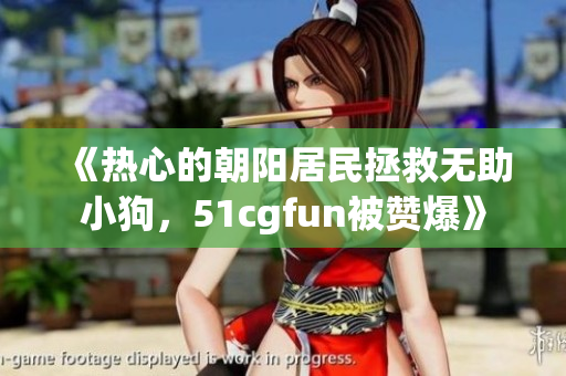 《熱心的朝陽居民拯救無助小狗，51cgfun被贊爆》