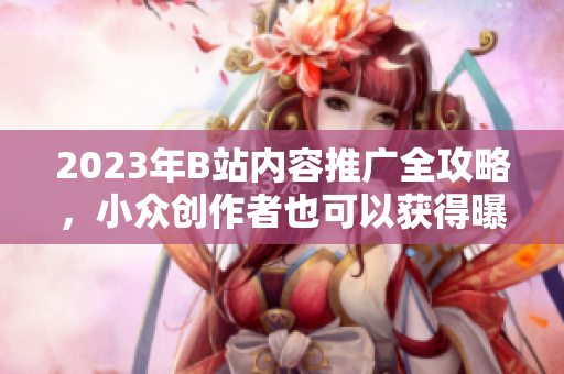 2023年B站內容推廣全攻略，小眾創(chuàng)作者也可以獲得曝光機會