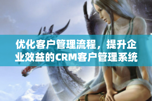 優(yōu)化客戶管理流程，提升企業(yè)效益的CRM客戶管理系統(tǒng)