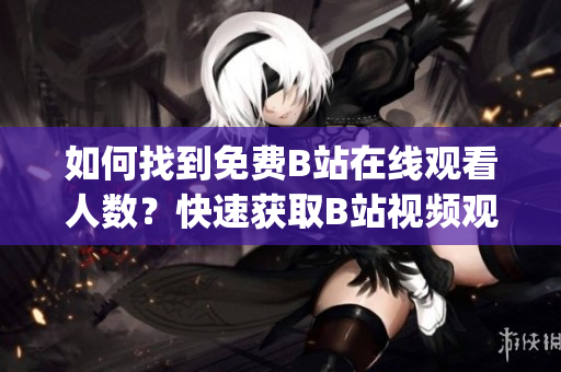 如何找到免費(fèi)B站在線觀看人數(shù)？快速獲取B站視頻觀看人數(shù)的方法分享(1)