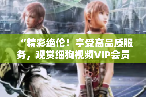 “精彩絕倫！享受高品質(zhì)服務(wù)，觀賞細(xì)狗視頻VIP會(huì)員特權(quán)！”