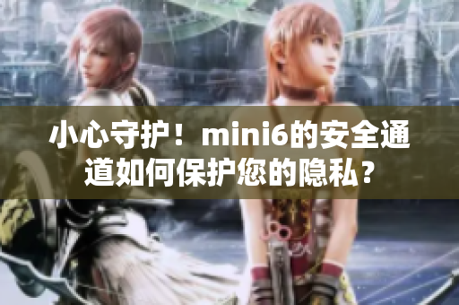 小心守護(hù)！mini6的安全通道如何保護(hù)您的隱私？