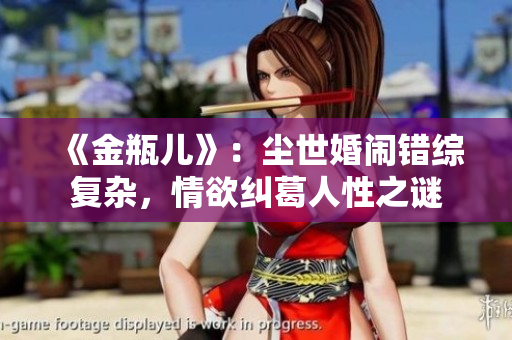 《金瓶兒》：塵世婚鬧錯(cuò)綜復(fù)雜，情欲糾葛人性之謎