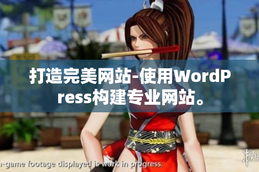 打造完美網站-使用WordPress構建專業(yè)網站。