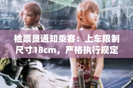 檢票員通知乘客：上車限制尺寸18cm，嚴格執(zhí)行規(guī)定(1)