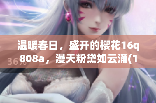 溫暖春日，盛開的櫻花16q808a，漫天粉黛如云涌(1)