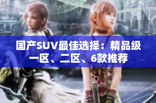 國(guó)產(chǎn)SUV最佳選擇：精品級(jí)一區(qū)、二區(qū)、6款推薦