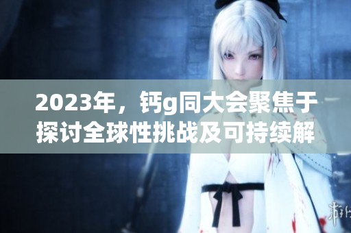 2023年，鈣g同大會(huì)聚焦于探討全球性挑戰(zhàn)及可持續(xù)解決方案