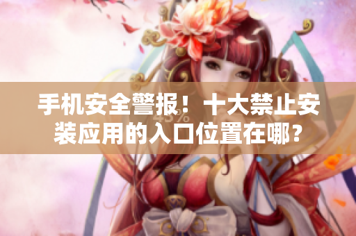 手機(jī)安全警報(bào)！十大禁止安裝應(yīng)用的入口位置在哪？